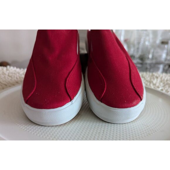 NWOT  Keds Women's red canvas slip on sneaker mules  Sz 9 - Picture 5 of 8